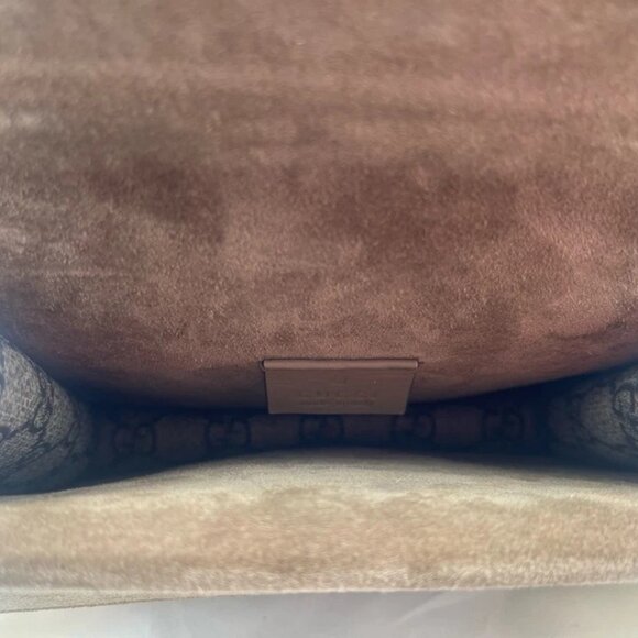 GUCCI 421970 TAUPE CANVAS CLUTCH - Picture 6 of 6